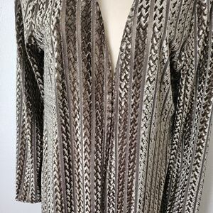 Elegant Brown and Cream Tunic